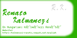 renato kalmanczi business card